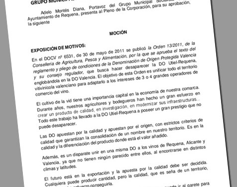 En Defensa de la DO Utiel-Requena_Moción PSOE Ayto.Requena_feb 2013