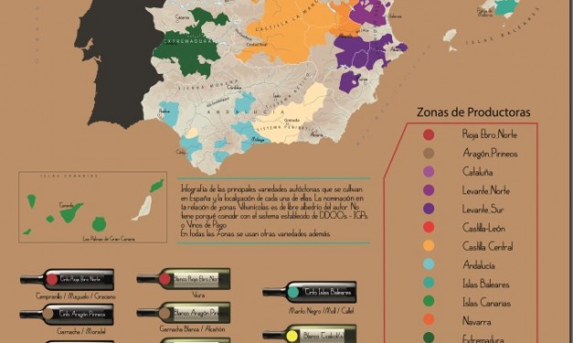 Infografía de los Vinos de España de Variedades Autóctonas