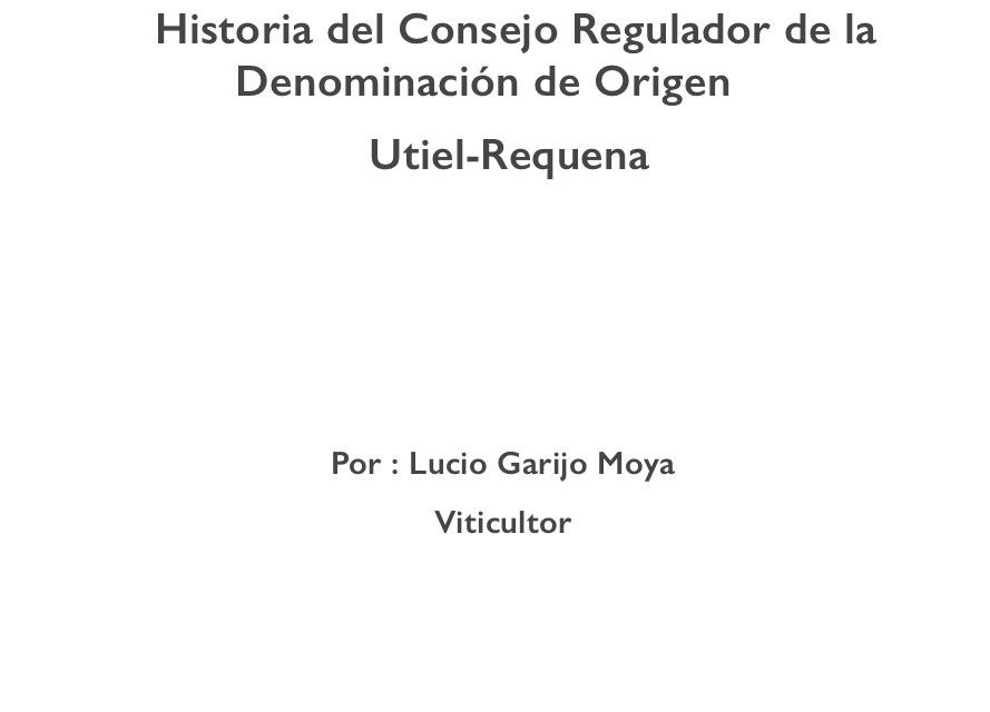 EN RELACION A LA HISTORIA DE LA DO UTIEL_REQUENA de Lucio Garijo Moya. PARTE I